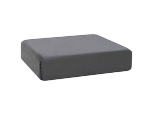 Coussin d'assise, coussin pour chaisecanapé 40 x 40 x 10 cm mousse pu gris cf51362