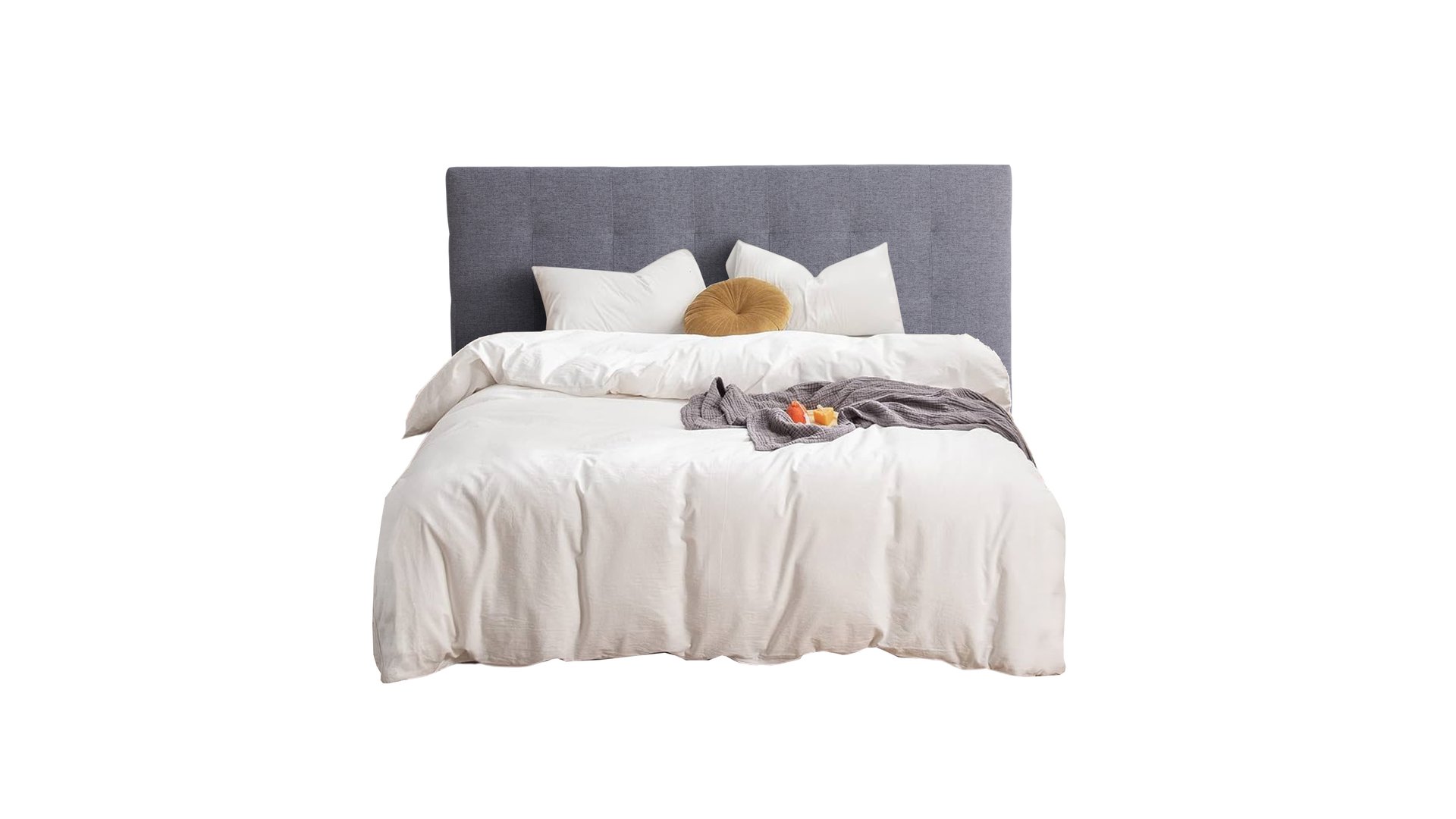 Tête de lit 182 cm CAPITON 4 gris 105 Conforama