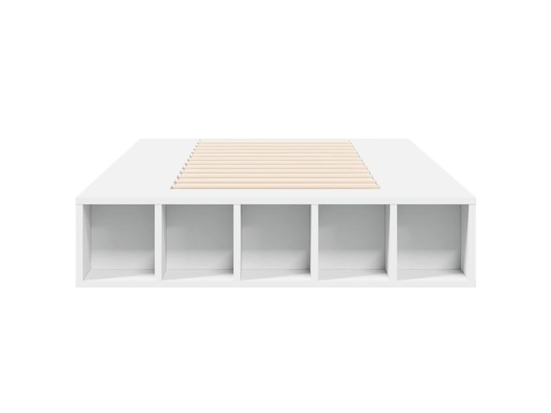  Lit simple- lit adulte -  cadre de lit sans matelas blanc 100x200 cm  - Conforama C