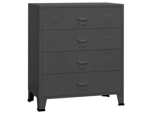 Commode 1 tiroir(s) <strong></strong> <strong></strong> coloris gris largeur 78 cm