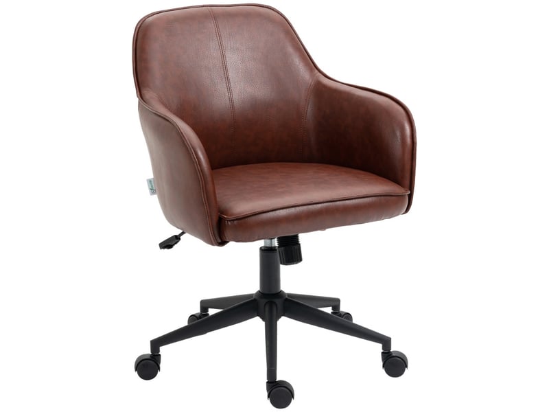  Meluos chaise de bureau réglable pivotante marron  - Conforama A