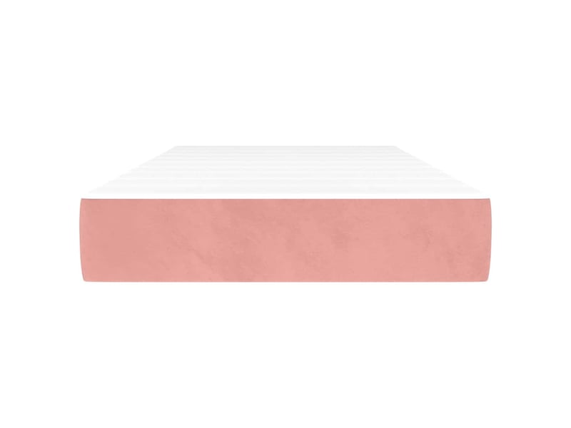  Matelas de lit à ressorts ensachés fermeté moyenne rose 80x200x20 cm velours  - Conforama C