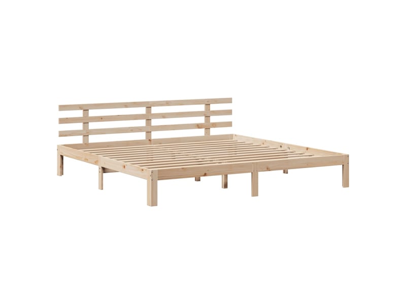  Lit double- lit adulte -  cadre de lit avec tête de lit sans matelas 200x200 cm  - Conforama D