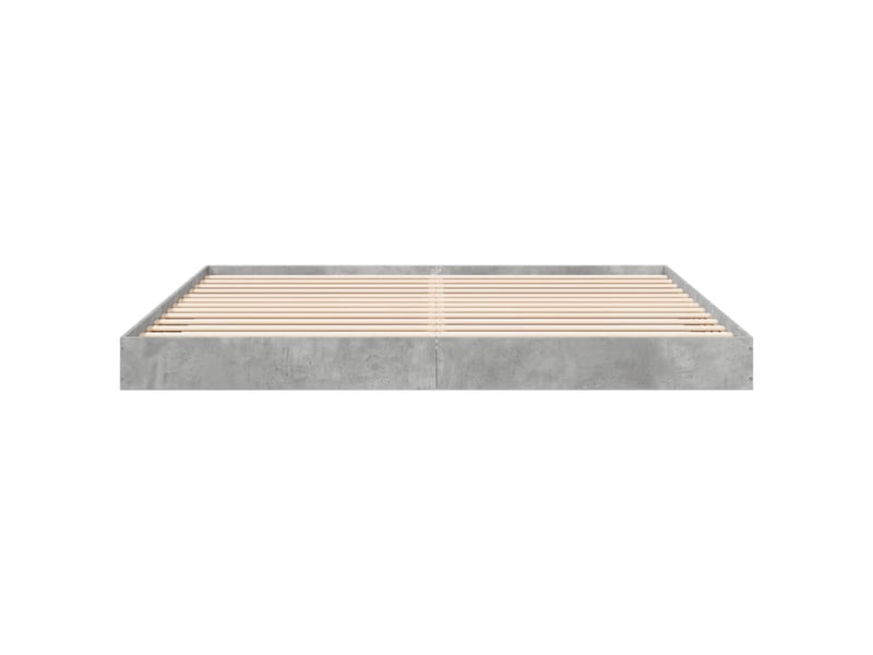  Lit double- lit adulte -  cadre de lit sans matelas gris béton 180x200 cm  - Conforama C