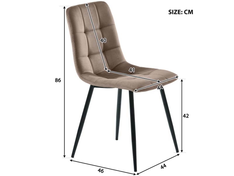  Ensemble de salle à manger 5 pièces, avec table à manger 140 × 80 cmet de 4 chaises, avec pieds en métal noir, plateau en mdf gris, marron  - Conforama D