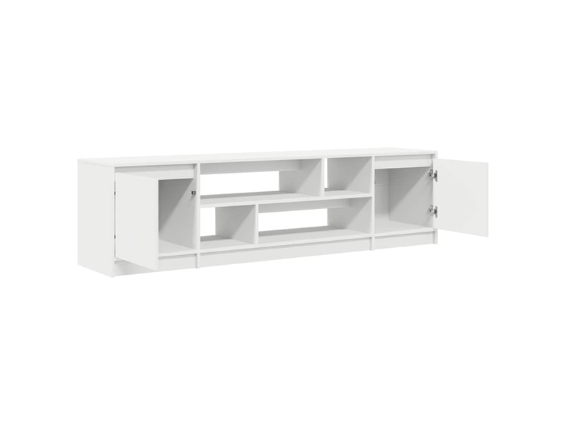  Meuble tv - banc tv - meuble de rangement blanc 188,5x41x50 cm bois d'ingénierie  - Conforama E