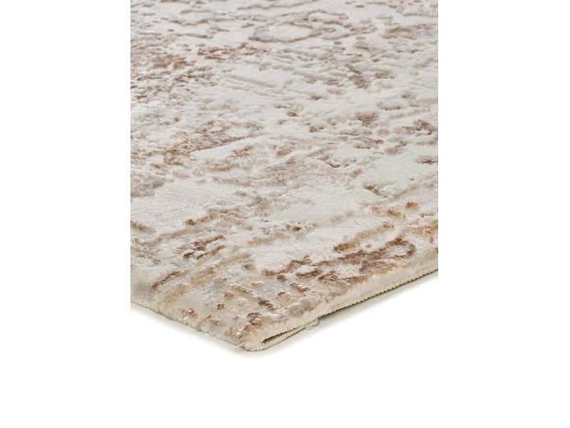 Tapis abstrait avec relief intérieur beige, 192 x 290 cm 51378 - Conforama C