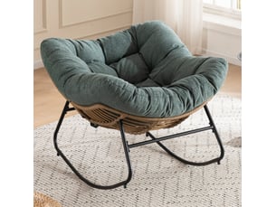 Fauteuil fixe <strong>HAUSS SPOLE</strong> <strong></strong> Tissu vert vendu A l'unité