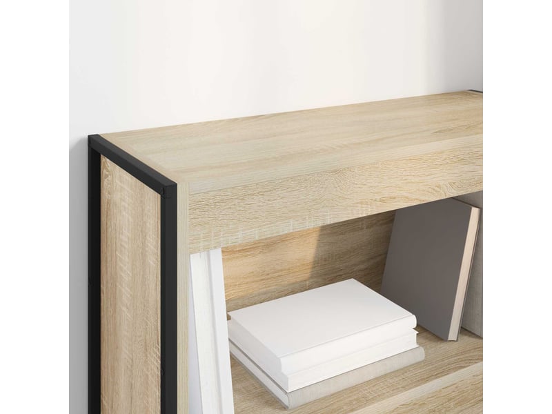  Bibliothèque, armoire à livres 80 x 30 x 86,5 cm bois d'ingénierie sonoma  - Conforama D