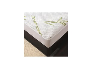Protège matelas bambou imperméable 160 x 200 cm bonnet 35 cm