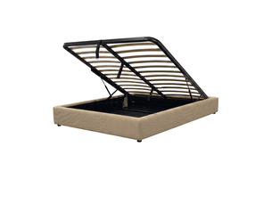 Lit coffre 200x200 cm Sampur C02-LTC73 200/200 3DBE coloris beige
