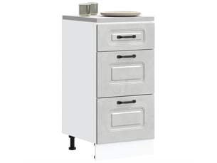 Meuble de rangement, armoire de cuisine kalmar gris béton bois d'ingénierie shl2872