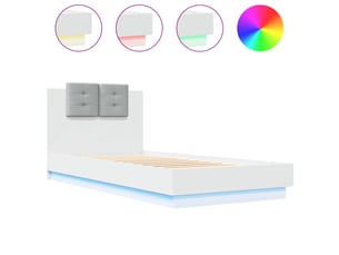 Lit simple 90x200 cm    coloris blanc