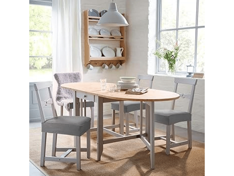  Housse de chaise - 1 pièce, gris ensemble de deux housses de chaise, taille universelle, tissu extensible, amovible, facile à nettoyer et durable XLH-ZLS-009275ZLS - Conforama B