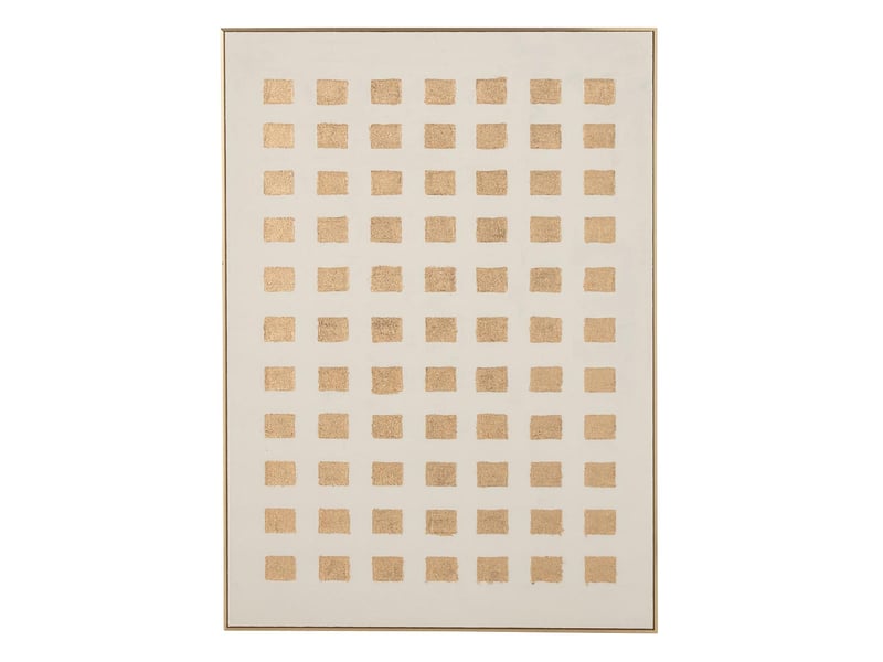  Tableau déco squares milo 100x140cm doré  - Conforama A