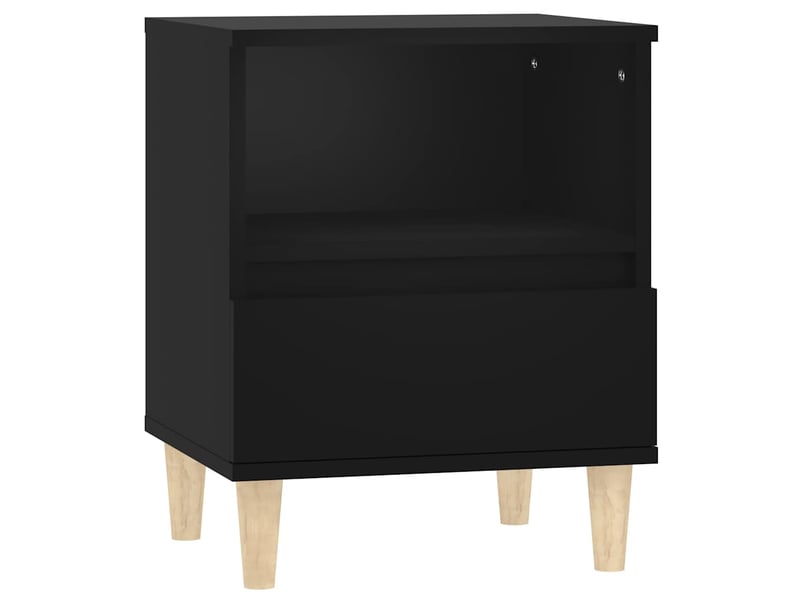  Table de chevet - cabinet de chevet - table de nuit noir 40x35x50 cm  - Conforama A