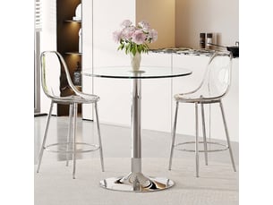 Ensemble table rond(e)  2 chaise(s)  <strong></strong> <strong></strong> 