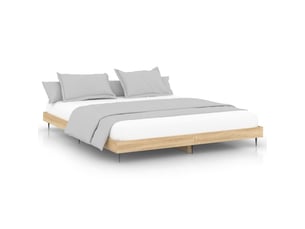 Lit 2 places 200x200 cm    coloris marron