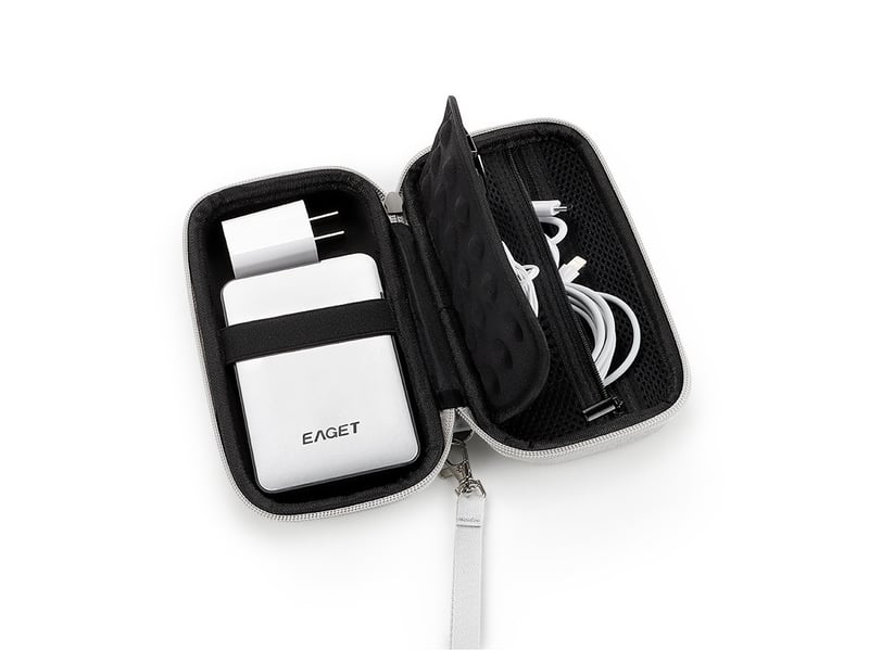  Étui pour disque dur 2,5 pouces – compatible ssd, hdd, câbles, cartes sd, clé usb et batterie externe  - Conforama D