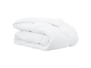 Duvet d'hiver - couette 202 x 201 x 5 cm hiver - couette polyester blanc respirant