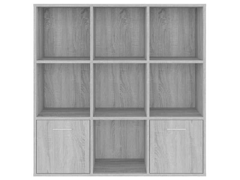  Bibliothèque, armoire à livres sonoma gris 98x30x98 cm  - Conforama C