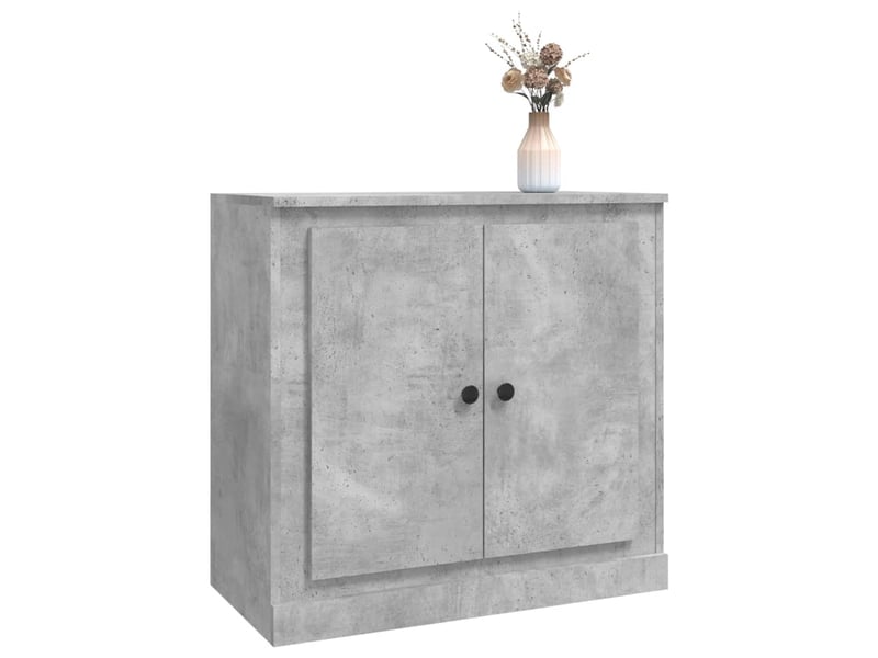  Buffet - bahut - meuble de rangement gris béton 70x35,5x67,5 cm bois d'ingénierie  - Conforama D