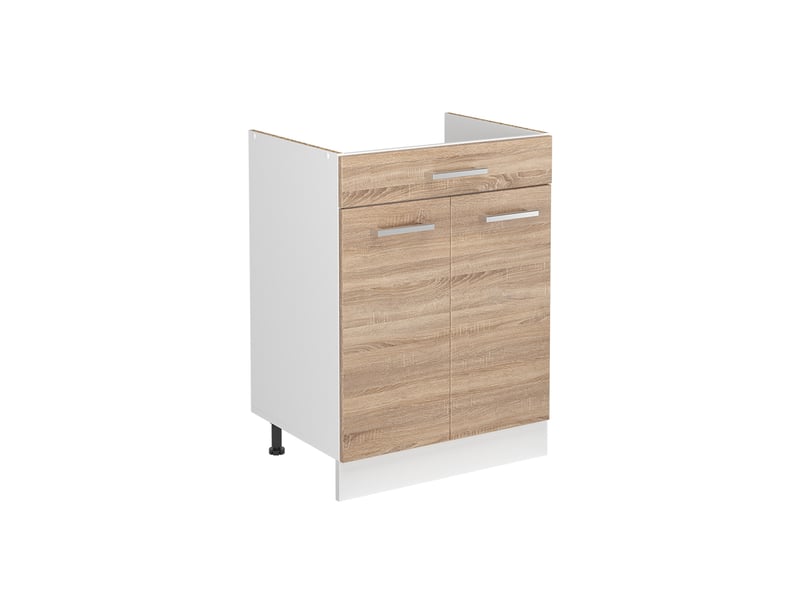  Vicco meuble bas sous-évier, sonomablanc, 60cm sans plan de travail  - Conforama A