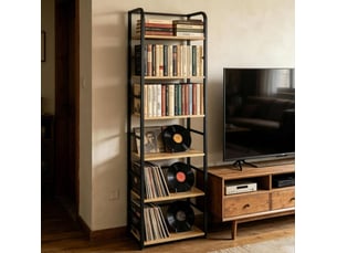 Bibliotheque coloris  bicolore 6 étagère(s) WISHDOR  - 50 cm x 176 cm