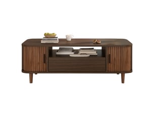 Table basse coloris marron - 50 cmx100 cm