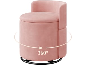 Pouf / repose pied <strong>YAHEETECH</strong> <strong>594025 Pink</strong> rose