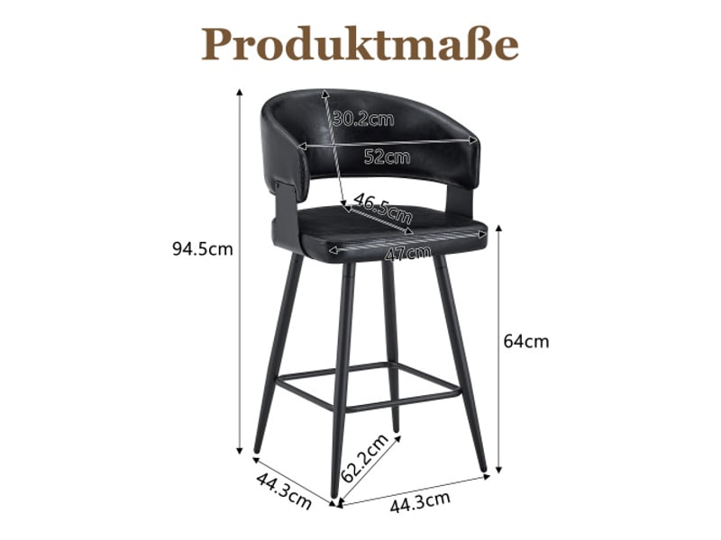  Chaise de salle à manger rembourrée moderne avec accoudoirs – style mid-century minimaliste  - Conforama C
