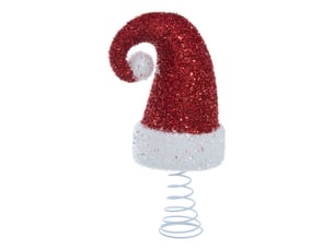 Cimier de sapin bonnet de noël h. 30 cm