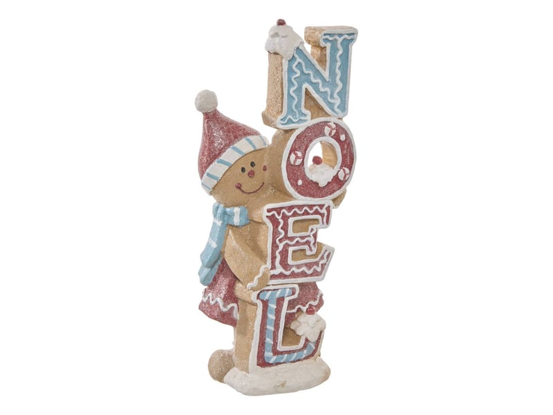  Mot resine noel ginger h25  - Conforama A