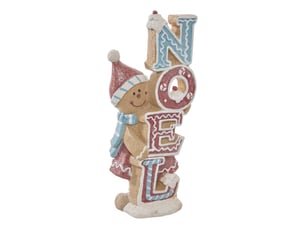 Mot décoratif en résine noël ginger h. 25 cm
