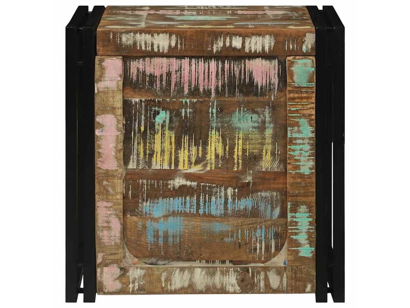  Boîte de rangement, coffre de rangement marron et noir 50x50x50 cm shl94459  - Conforama E