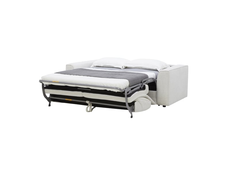 Canape droit convertible beige 3 places  - Conforama M