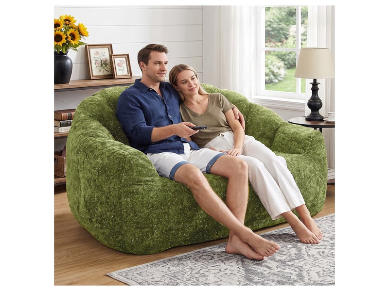 Fauteuil poire bear paw starry sky grand format avec accoudoirs et rembourrage - Conforama B