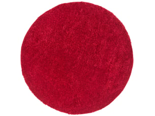 Tapis shag en polypropylène rouge, 122 cm