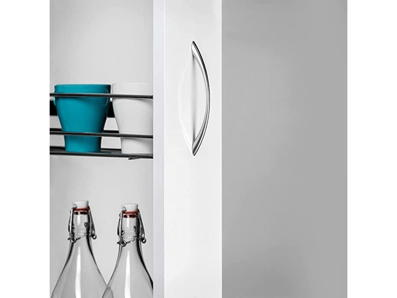  Jeu de 10 poignées pour meubles de cuisine en acier inoxydable (128 mm)  - Conforama C