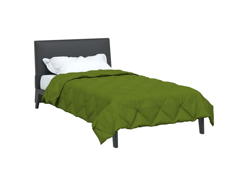  Duvet - couette complet toute l'année vert 140 x 220 cm microfibre  - Conforama C