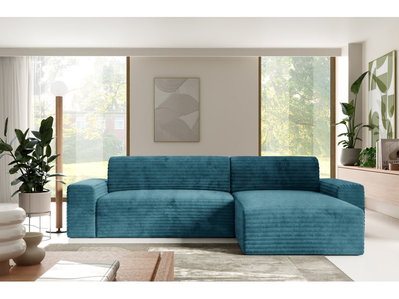 Canapé d’angle coco l avec fonction de couchage couleur : tilia 75 - Conforama B