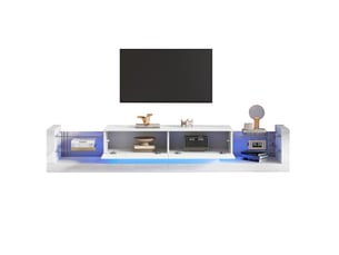 Meuble tv coloris blanc 181 cm MODENVIE  