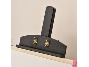 Chevalet 134,5x51,5x71,5 cm pliable réglable jusqu’à 75° bois noir