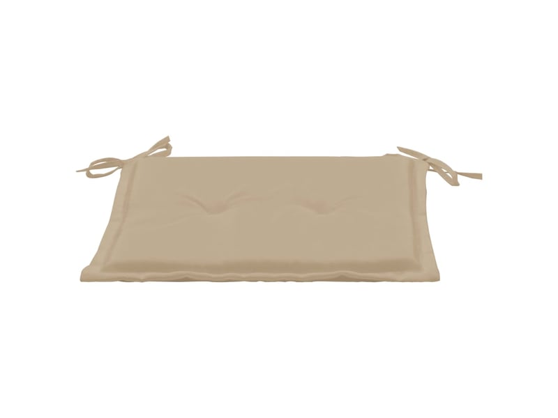  Lot de 4 coussins de chaise de jardin 100% polyester imperméable beige 40x40x3 cm dec021724  - Conforama E