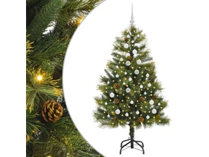Sapin de noël artificiel, arbre de noël avec branches pliables et cônes 150 cm shl9777