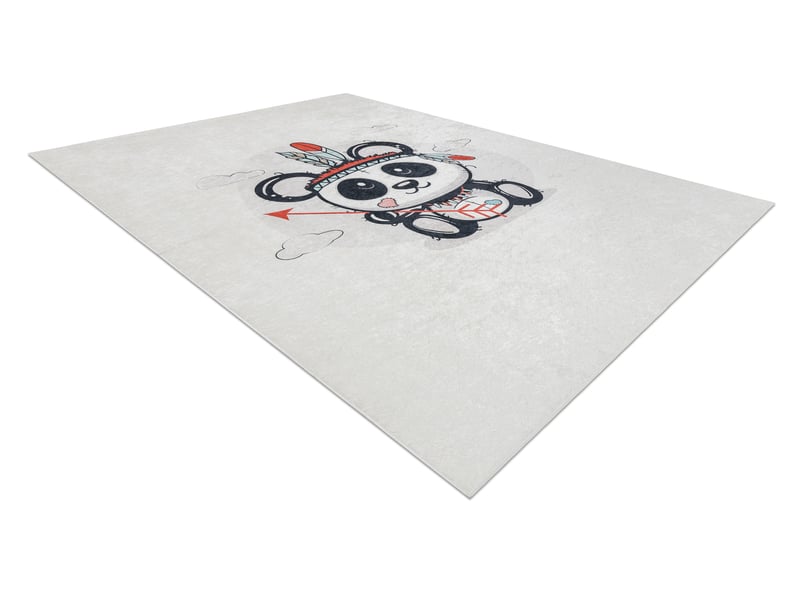  Tapis lavable bambino 1129 panda pour les enfants antidérapant - crème 120x170 cm  - Conforama C