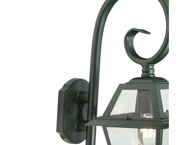 Applique d'extérieur classique vert foncé ip44 - berta  - Conforama D