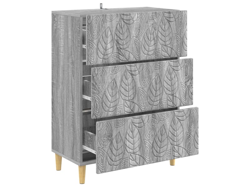  Armoire de rangement bureau, armoire à tiroirs sonoma gris 66 x 34,5 x 90 cm shl9630  - Conforama D