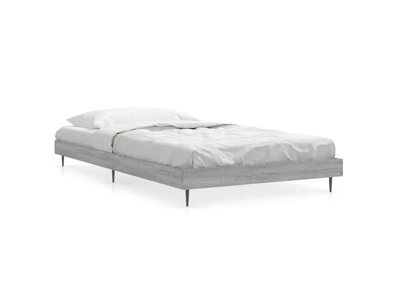  Lit simple- lit adulte -  cadre de lit sans matelas sonoma gris 90x200 cm  - Conforama A