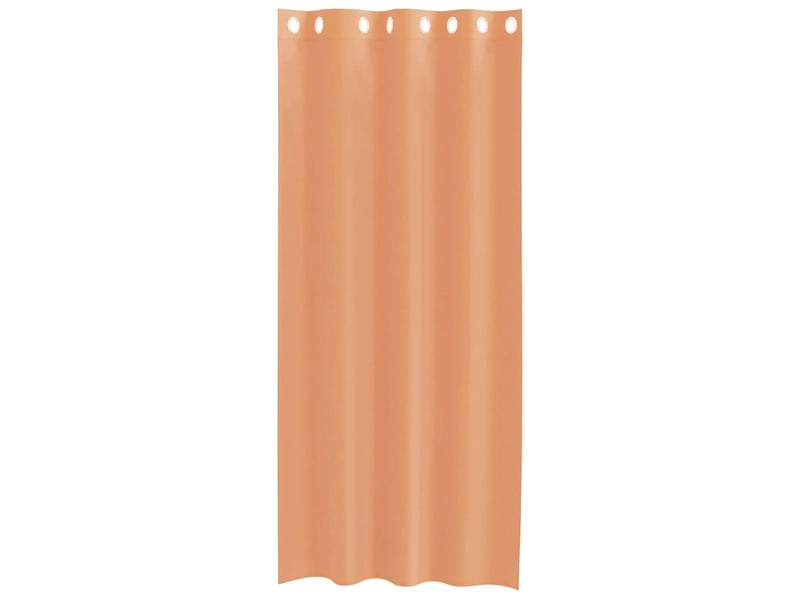  Lot de 2 rideaux en voile, voilages avec œillets terre cuite cf44422  - Conforama D